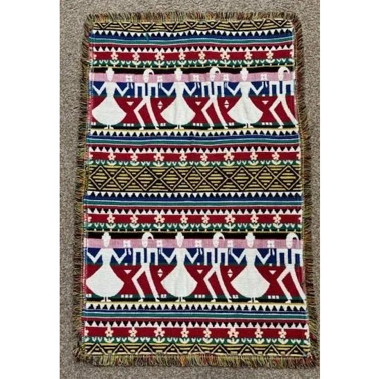 Traditional Decorative Wall Hanging/Rug – Handmade For Sale - Image 3 of 4