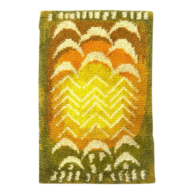 Mid 20th Century Rya Shag Wall Hanging For Sale