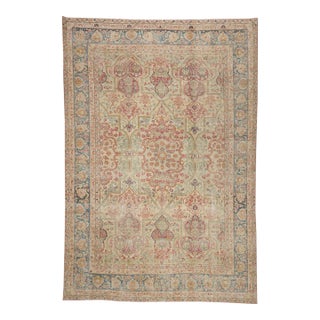 Late 19th Century Persian Yazd Rug, 10'02 X 14'09 For Sale
