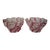 1990s Pair of Mikasa Peppermint Swirl Glass Candy Dish For Sale