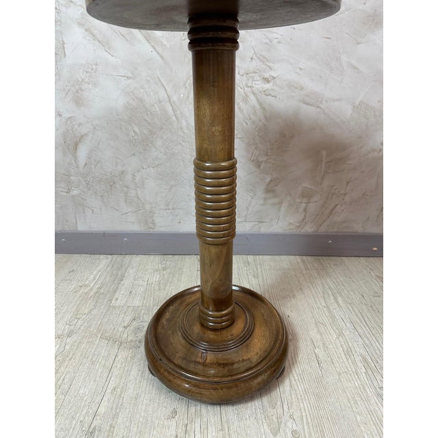 Wood Vintage Walnut Side Table, 1940 For Sale - Image 7 of 8