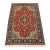 Fine Qom Rug 3’5” X 4’10” Red Wool/Silk Traditional Hand-Knotted Carpet For Sale