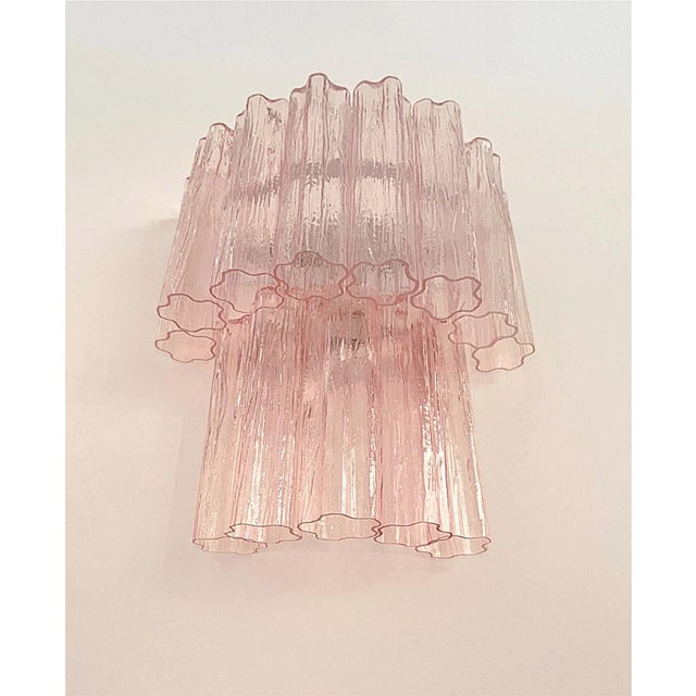 Vintage Murano Glass Tube Wall Sconces, 1990s, Set of 2 For Sale - Image 9 of 13