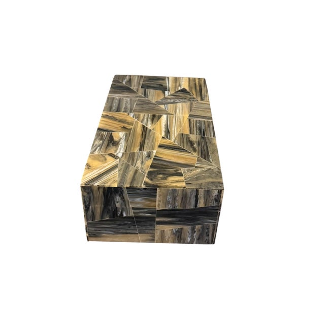 1970s 1970s Maitland Smith Bone Mosaic Decorative Box For Sale - Image 5 of 11