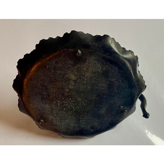 Antique Early 20th Century American Arts & Crafts Bronzed Iron Turkey Bird Card Tray For Sale - Image 13 of 15