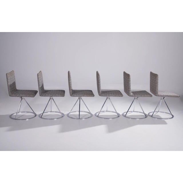 Dania Chairs by Alberto Salvati & Ambrogio Tresoldi for Saporiti, 1980s, Set of 6, in Good conditions. Designed 1980 to...