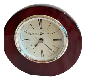 Late 20th Century Howard Miller Adonis 645-708 Rosewood Tabletop Mantel Clock