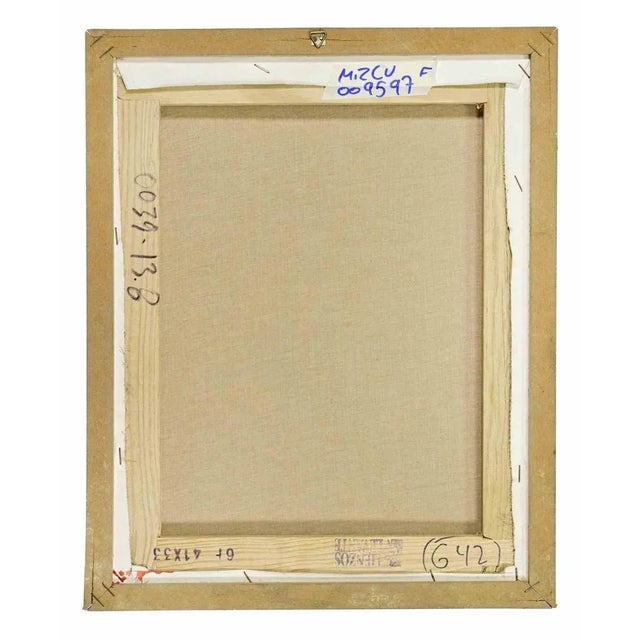 Luis Burgos, Portrait of a Boy, Oil on Canvas, 2001 For Sale - Image 4 of 5