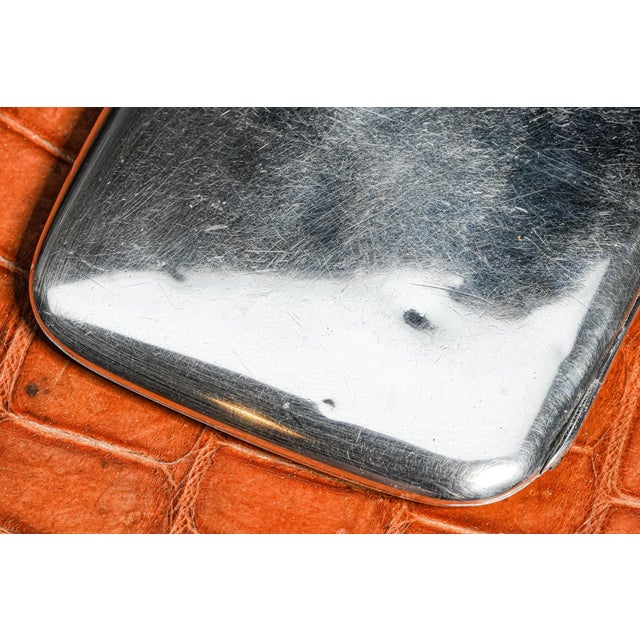 Majestic Hand Painted Antique 900 Sterling Silver Horse Equestrian Enamel Cigarette Case Tobacciana For Sale - Image 9 of 16