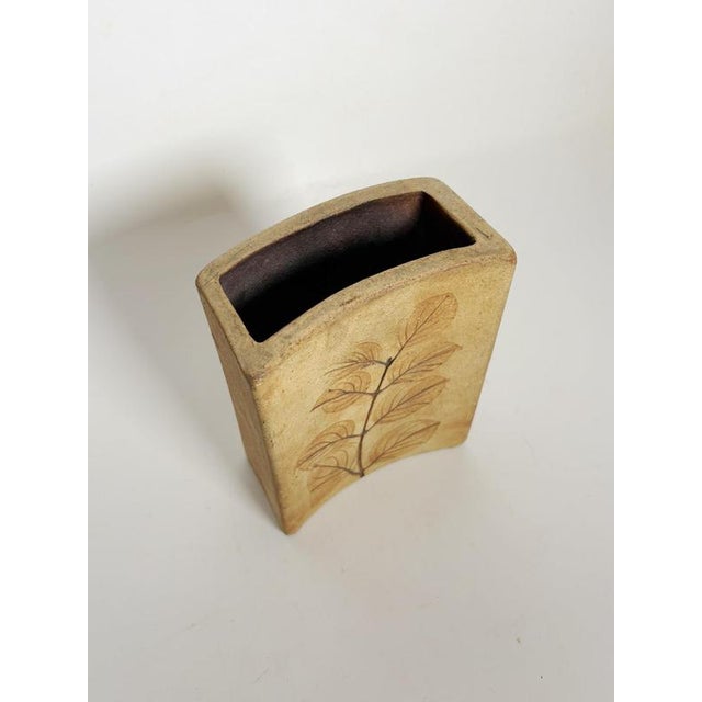 Brown Pottery Vase, France, 1960s For Sale - Image 9 of 10