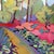 "The Secret Path" – Vibrant Contemporary Original Expressionist Garden Landscape Oil Painting For Sale - Image 4 of 7