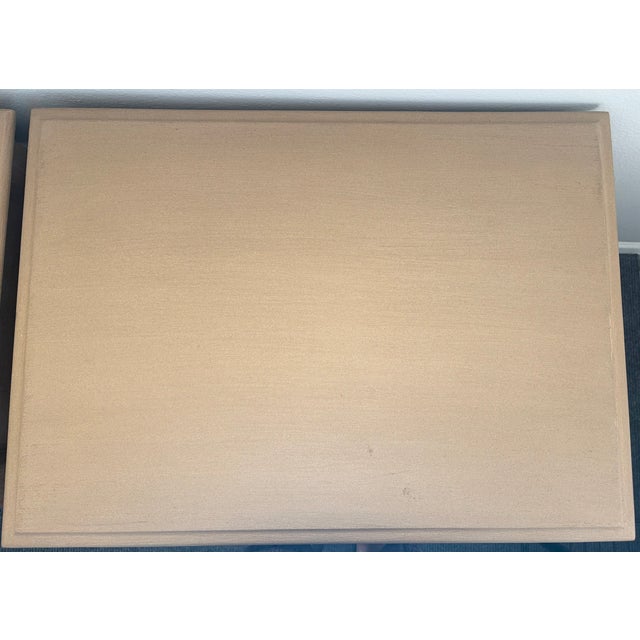 Pair of Noir Oxford 1 Drawer Side Tables in Weathered Finish For Sale - Image 9 of 12