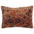 Pillow made from a 19th-century Turkeman rug in a lumbar size. Measures: 13" x 18".