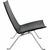 Poul kjærholm pk22 lounge chair in original black leather from e. Kold christensen. The chair is from the 1970s and...
