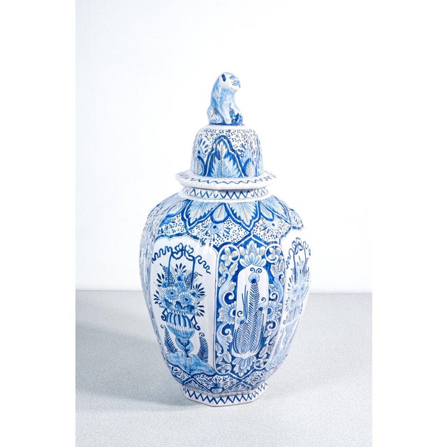 Lidded Vases, Delft, 1800, Set of x For Sale - Image 3 of 18
