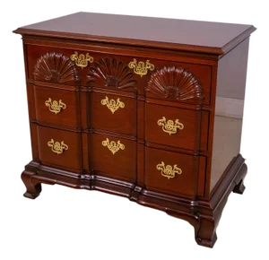 Kindel Winterthur Mahogany Block Front Drawer Chest