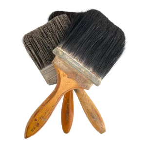 Grouping of Vintage Paint Brushes - Set of 3