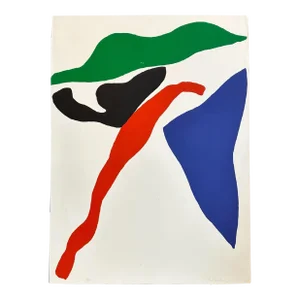 Ray Parker (1922 - 1990), Untitled (Blue, Red, Black, Green) C. 1970, Screen Print