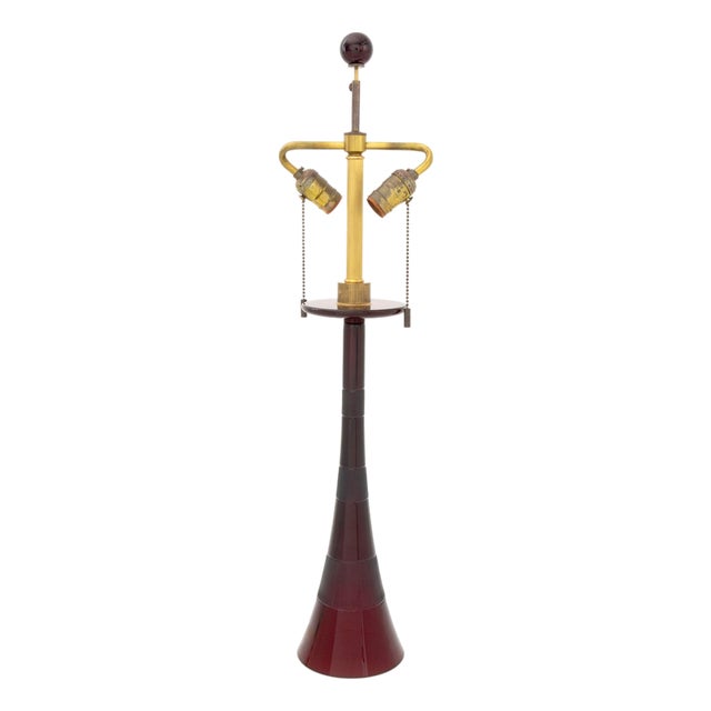 John Hutton for Donghia Vintage Ruby Murano Glass Lamp For Sale