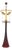 John Hutton for Donghia Vintage Ruby Murano Glass Lamp For Sale
