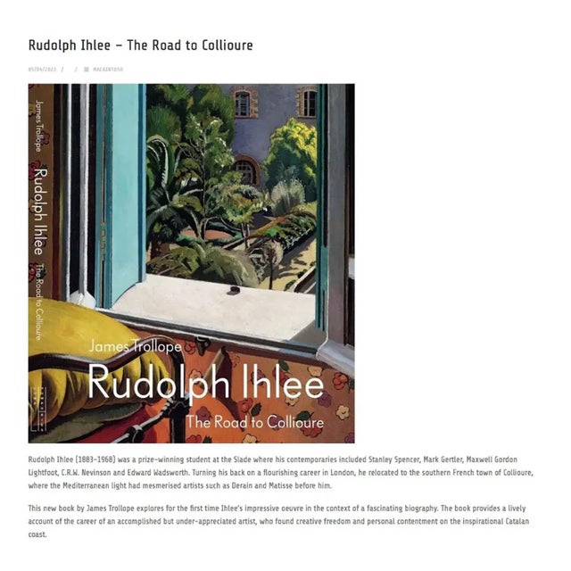 Rudolph Ihlee, Collioure, 1928, Oil on Canvas, Framed For Sale - Image 6 of 7