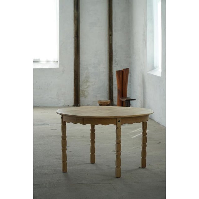Danish Mid-Century Round Dining Table in Oak, 1960s For Sale - Image 18 of 18