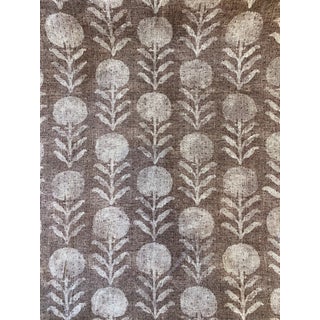 Clay McLaurin Studio Zinnia Belgian Linen Fabric in Berry 8 Yards For Sale