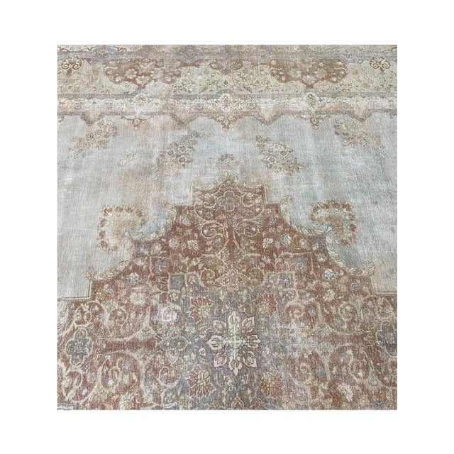 1950s Old Persian Tabriz Area Rug 10x15 For Sale - Image 11 of 12