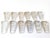 Baccarat Set of 12 Art Deco Baccarat Crystal Cale-Assiettes (Plate Wedges) With Original Baccarat & Vessière Labels For Sale - Image 4 of 8