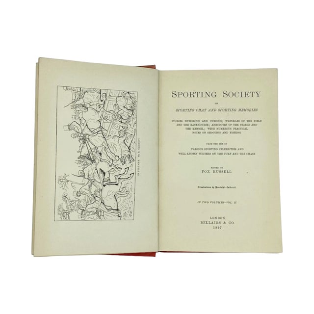 Sporting Society by Fox Russell 1897 1st Edition Book Equestrian Hardcover For Sale - Image 10 of 12