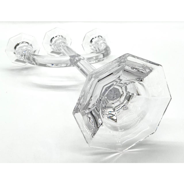 Vintage Three-Light Crystal Candelabra from Villeroy & Boch, 1970s For Sale - Image 14 of 18