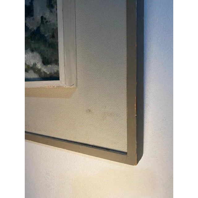 Edouard Arthur, Landscape, Oil on Wood, 1987 For Sale - Image 4 of 8