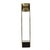 1970s modern brass-toned tower clock with a classic digital display at the top and a built-in uplight at the base which...