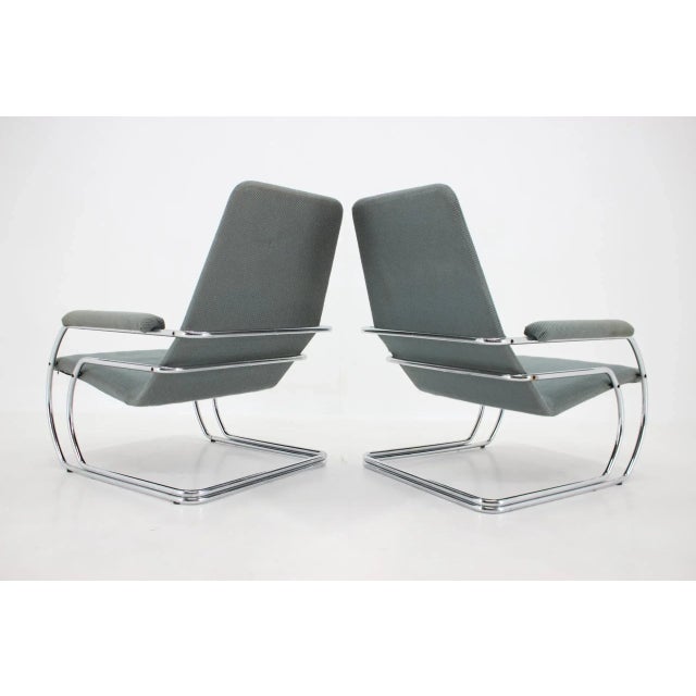 1970s Set of Tubular Armchairs, 1970s For Sale - Image 5 of 11