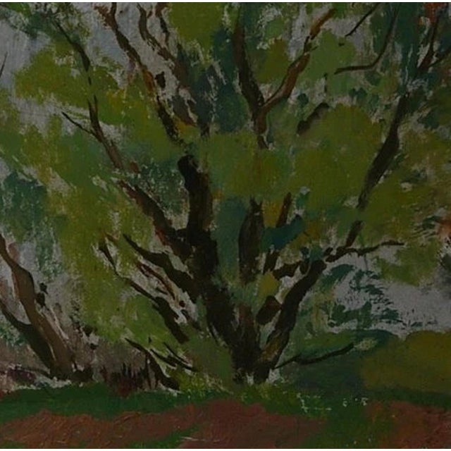 Ukrainian Spring Landscape Oil Painting on Cardboard, 1974 60-70 For Sale - Image 6 of 6