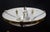 Large Mid-Century Four-Light Opaline and Polished Brass Bowl Chandelier, 1960s For Sale - Image 6 of 17