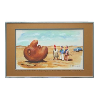 Eldon Dedini The New Yorker Watercolor Illustration 1982 For Sale