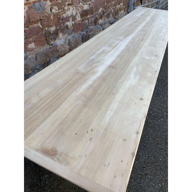 Large French Farm Table, 1950s For Sale - Image 14 of 16