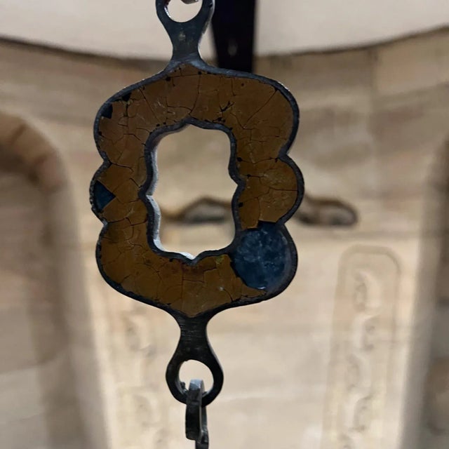 1950s Pepe Mendoza Patinated Brass Lamp Chain Mexico For Sale - Image 12 of 12