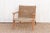 Brown Mid-Century Style Jute Armchair For Sale - Image 8 of 8