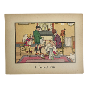 Mid 19th Century Jean-François Raffaëlli – French Educational Illustration / Children G