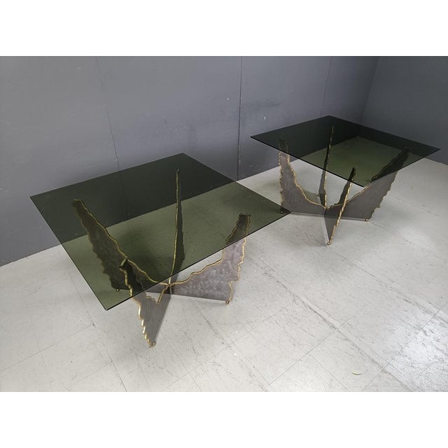 Black Brutalist Coffee Tables, 1970s, Set of 2 For Sale - Image 8 of 11
