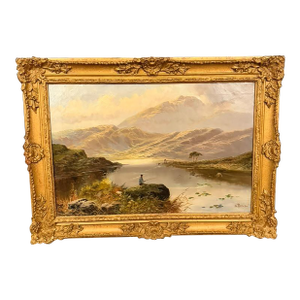 19th Century English Oil on Canvas Landscape, Signed N. Boel, Dated 1890