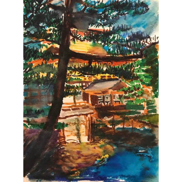 Asian Temple Painting | Chairish