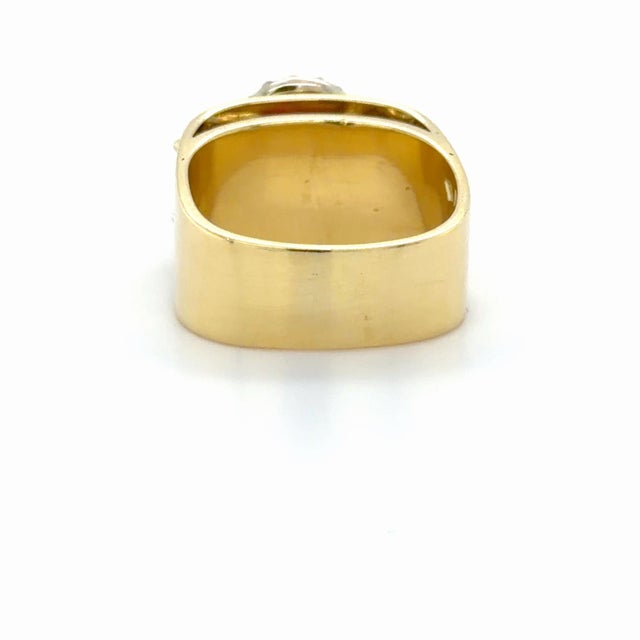 1980s Agl Certified Burma Ruby, Yellow Diamond and Diamond Ring, Size 5.25 For Sale In Chicago - Image 6 of 10