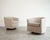 Mid-Century Modern Edward Wormley for Dunbar Swivel Chairs in Mahogany and Taupe Boucle, C. 1950s For Sale - Image 3 of 9
