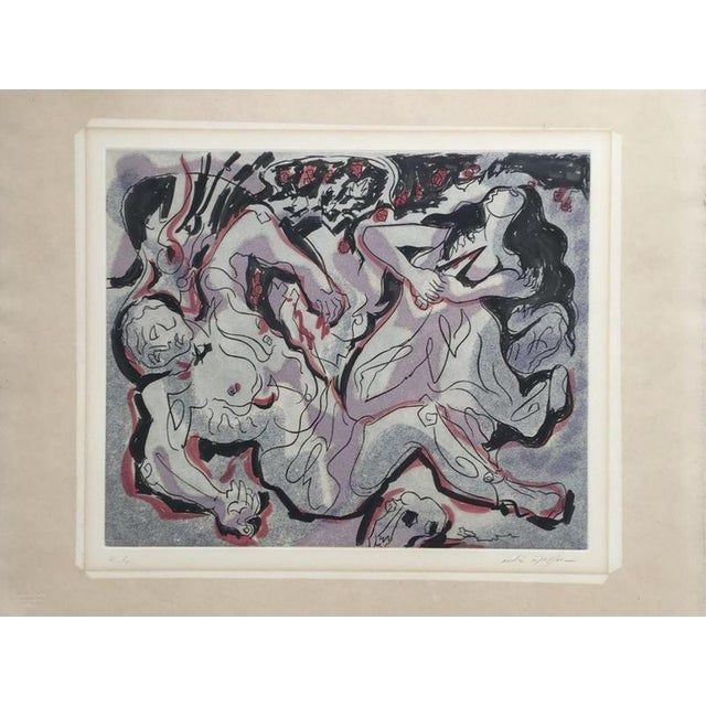 Etching Handsigned by the artist in pencil and annoted EA Printer : Crommelynck 50.00 cm. x 66.00 cm. 19.69 in. x 25.98...