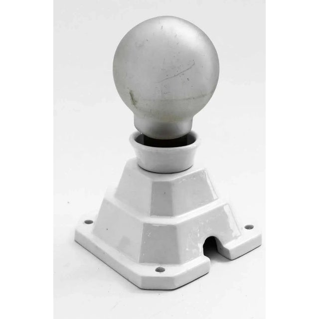 Bauhaus Porcelain Wall Lamp, Germany, 1920s For Sale - Image 12 of 15