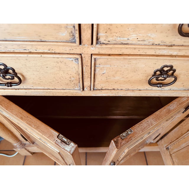 Rustic European Bausman & Co. Bench-Made Buffet W/Removable Top Shelf For Sale - Image 11 of 12