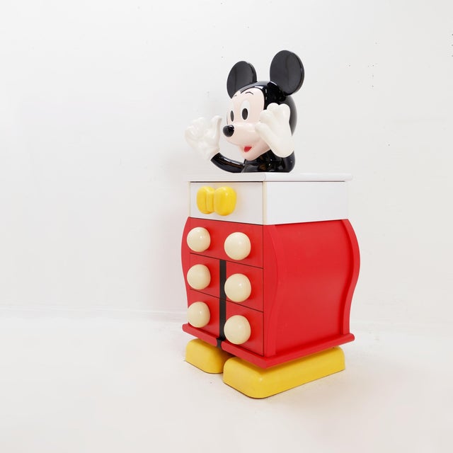 Mickey Mouse Chest of Drawers by Pierre Colleu for Starform, France, 1980s For Sale - Image 11 of 18